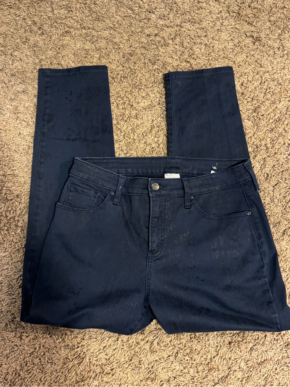 Chico's Dark Navy Skinny Jeans